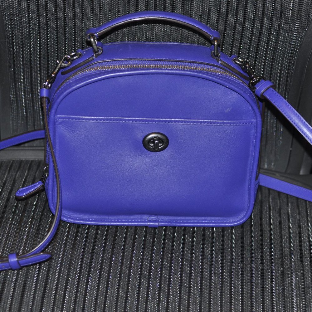 Coach Purple Lunch Pail Purse Excellent Condition